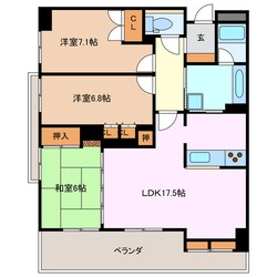 津新町駅 徒歩15分 5階の物件間取画像